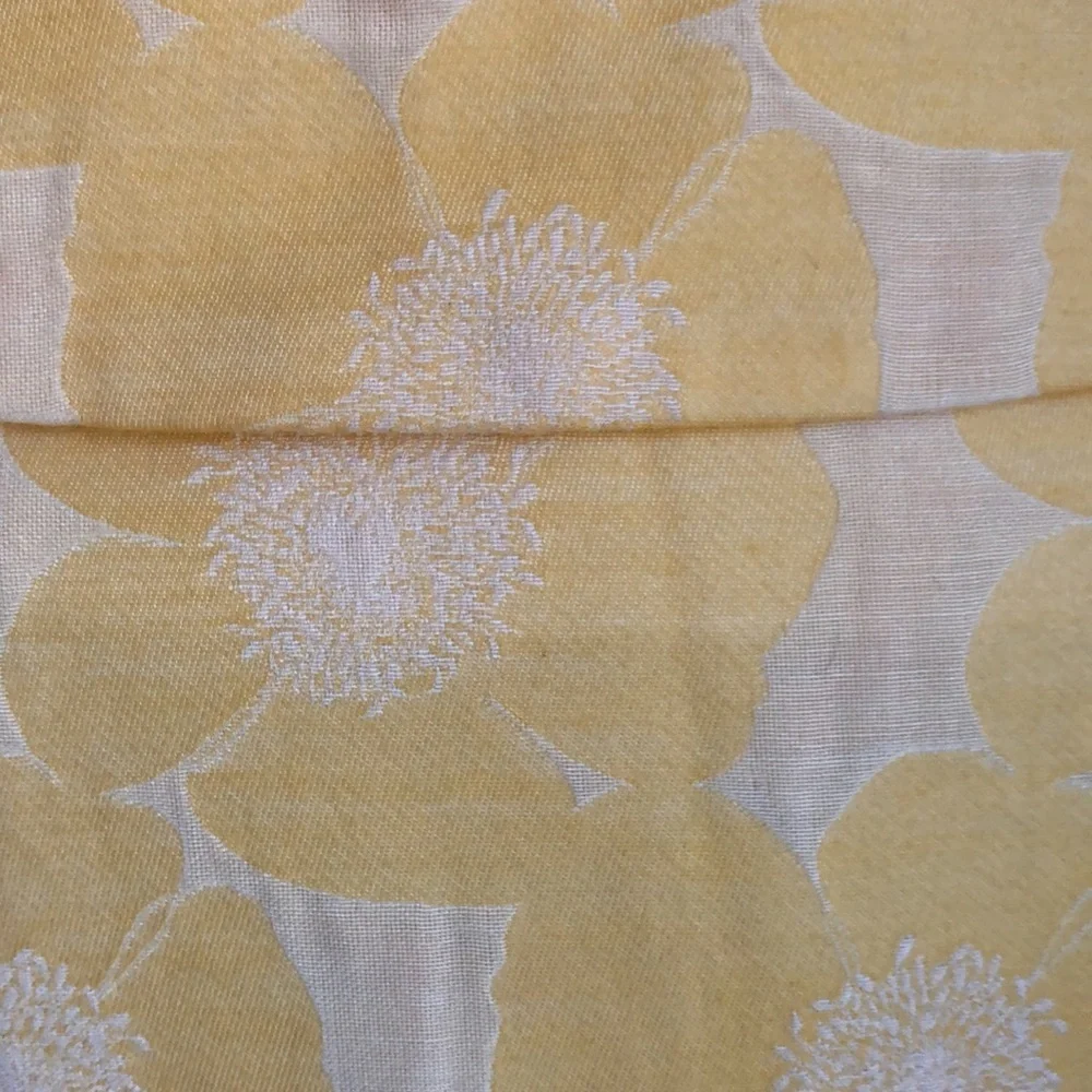 Vintage Cynthia Steffe Yellow & ivory short sleeve Dress/Coat Size 8